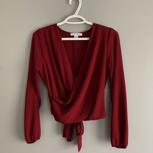 Wrapped Front Tie Top